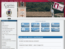 Tablet Screenshot of comune.caprinoveronese.vr.it